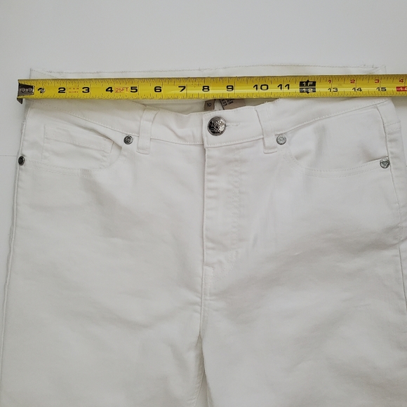 DG2 Diane Gilman Womens Bermuda Jean Shorts white - Picture 6 of 10